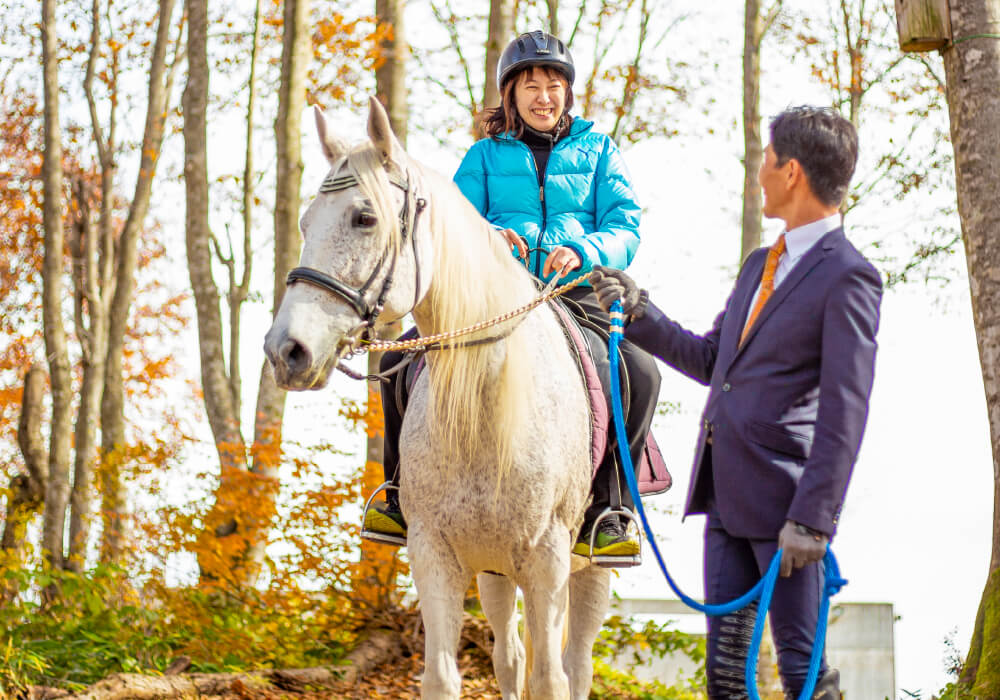 リード付き乗馬体験